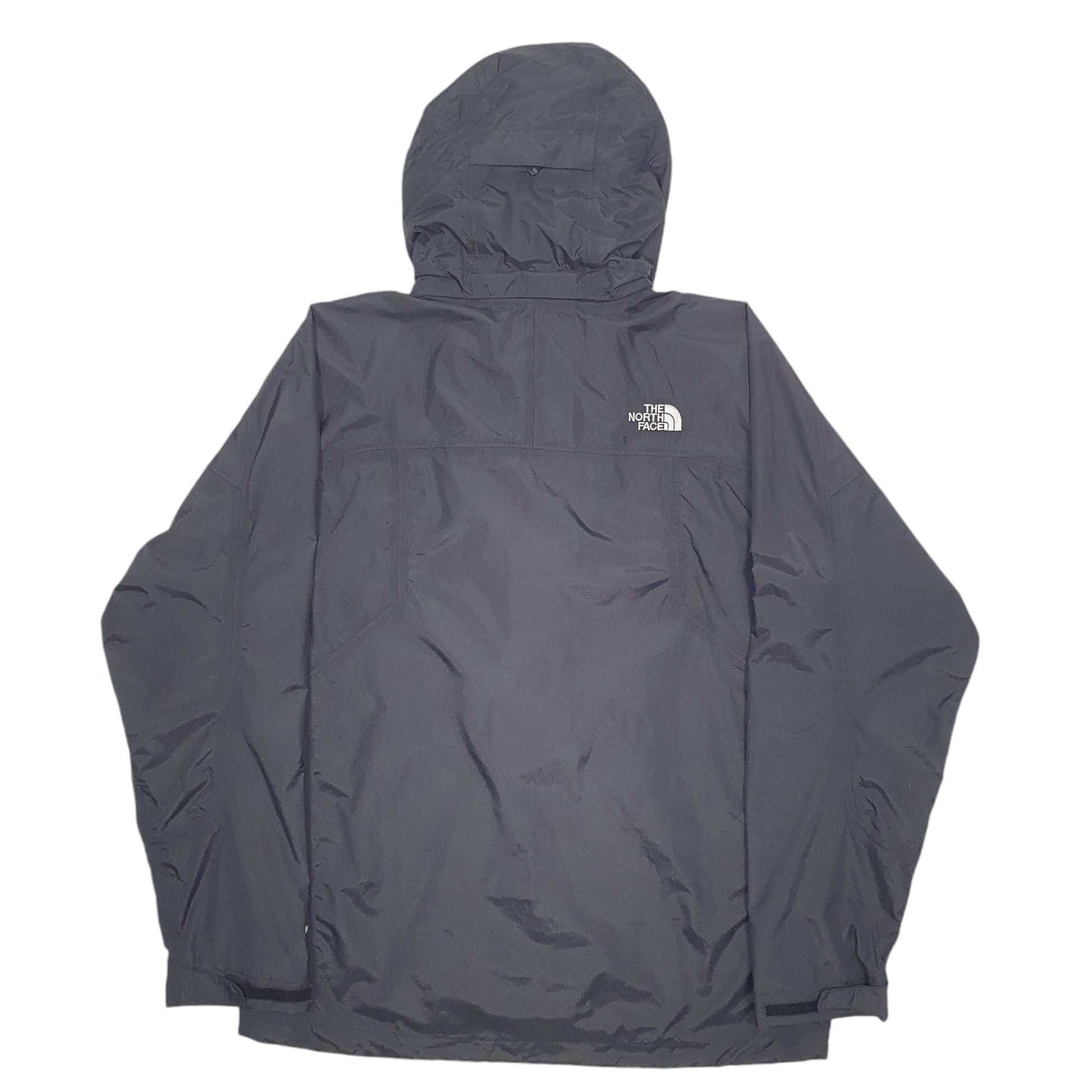 Mens Black The North Face Hooded Lined Raincoat Windbreaker  Coat