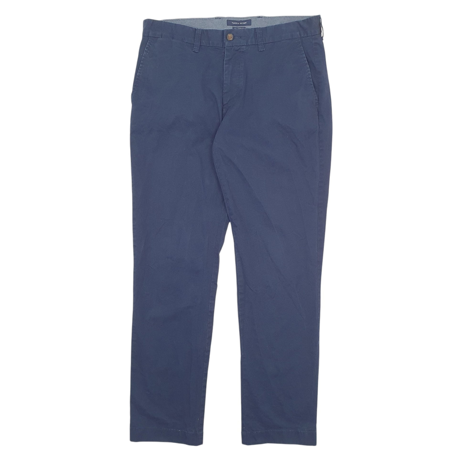 Mens Navy Tommy Hilfiger Tailored Fit Chino Trousers