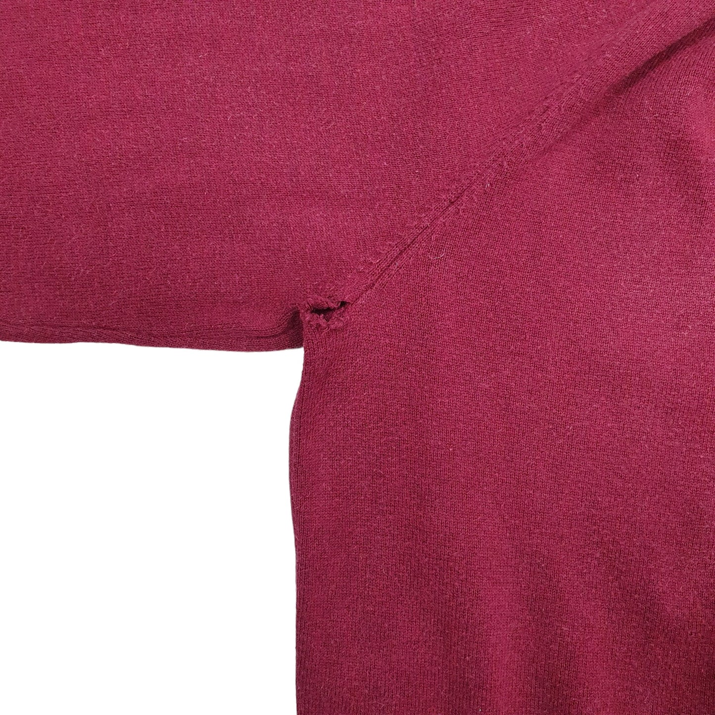 Mens Burgundy Tommy Hilfiger  Long Sleeve T Shirt