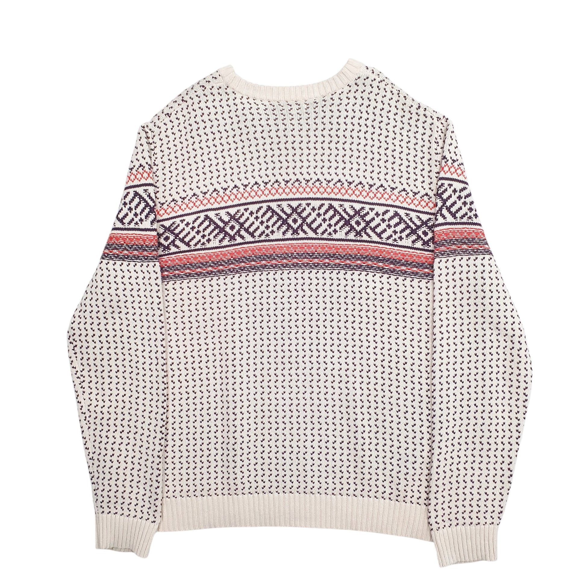 Mens Cream Merona  Crewneck Jumper