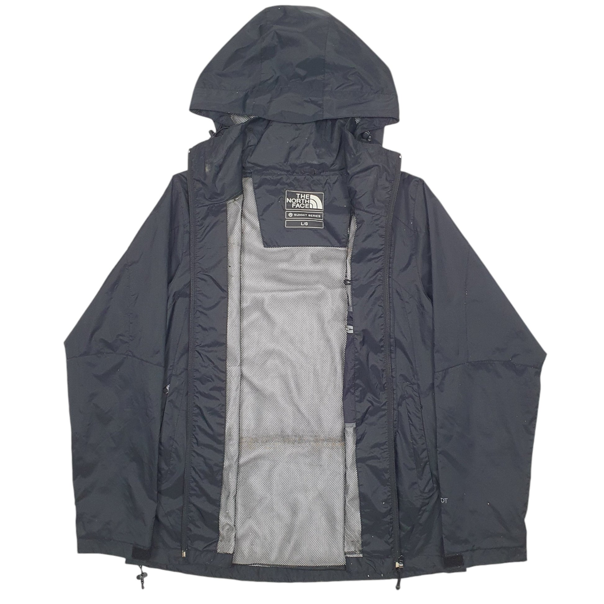 Womens Black The North Face Gore-Tex Raincoat Windbreaker  Coat