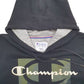Mens Black Champion Spellout Hoodie Jumper