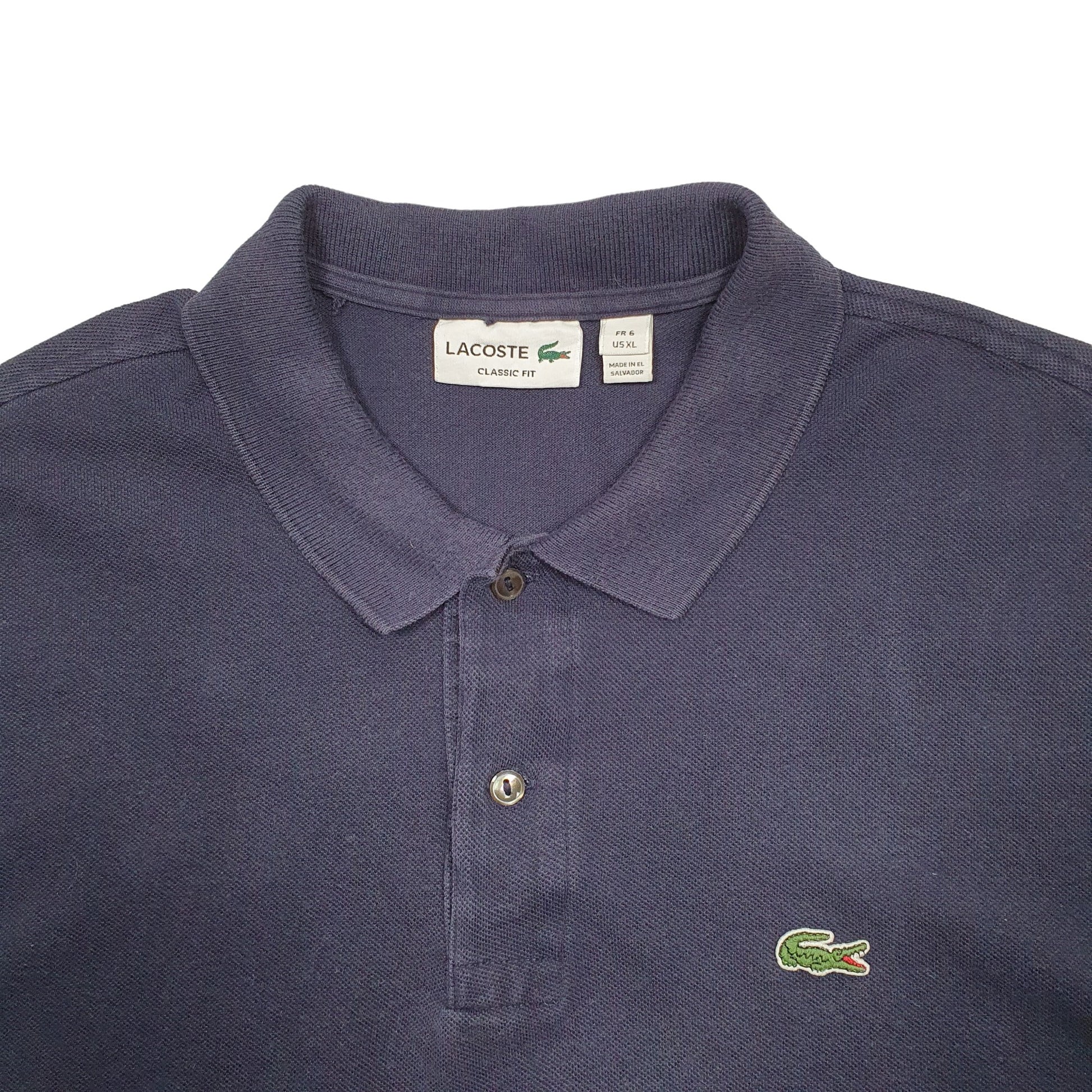 Mens Navy Lacoste  Short Sleeve Polo Shirt