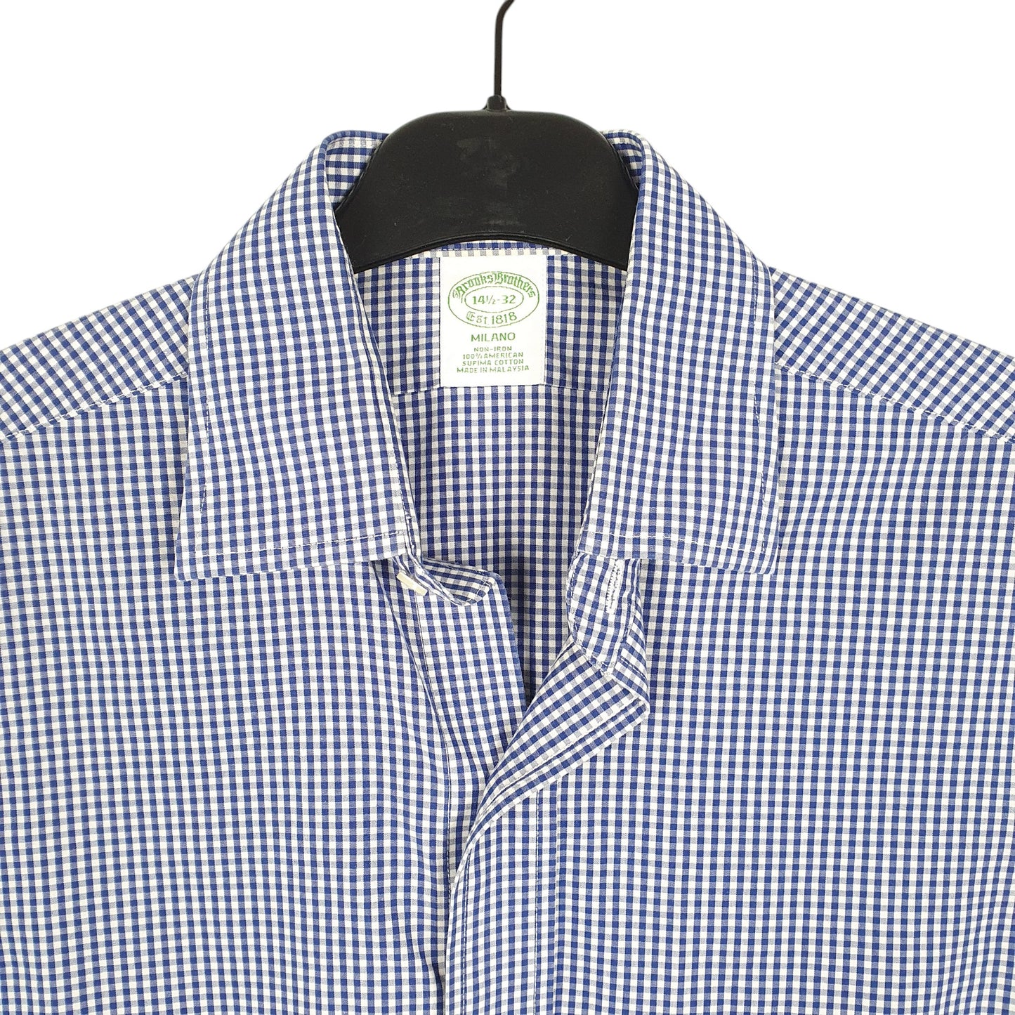 Mens Blue Brooks Brothers Milano Long Sleeve Shirt