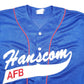 Mens Blue Unbranded Baseball Jersey Hanscom Air Force Base USA Short Sleeve T Shirt