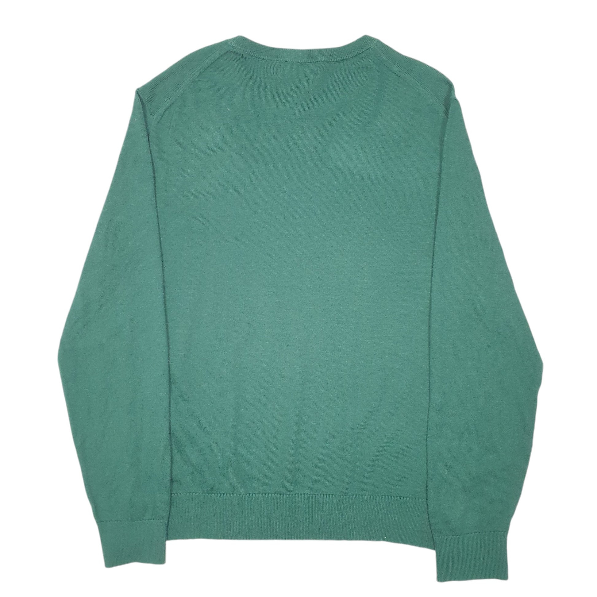 Mens Green Nautica Knit Crewneck Jumper