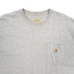 Mens Grey Carhartt Original Fit Short Sleeve T Shirt