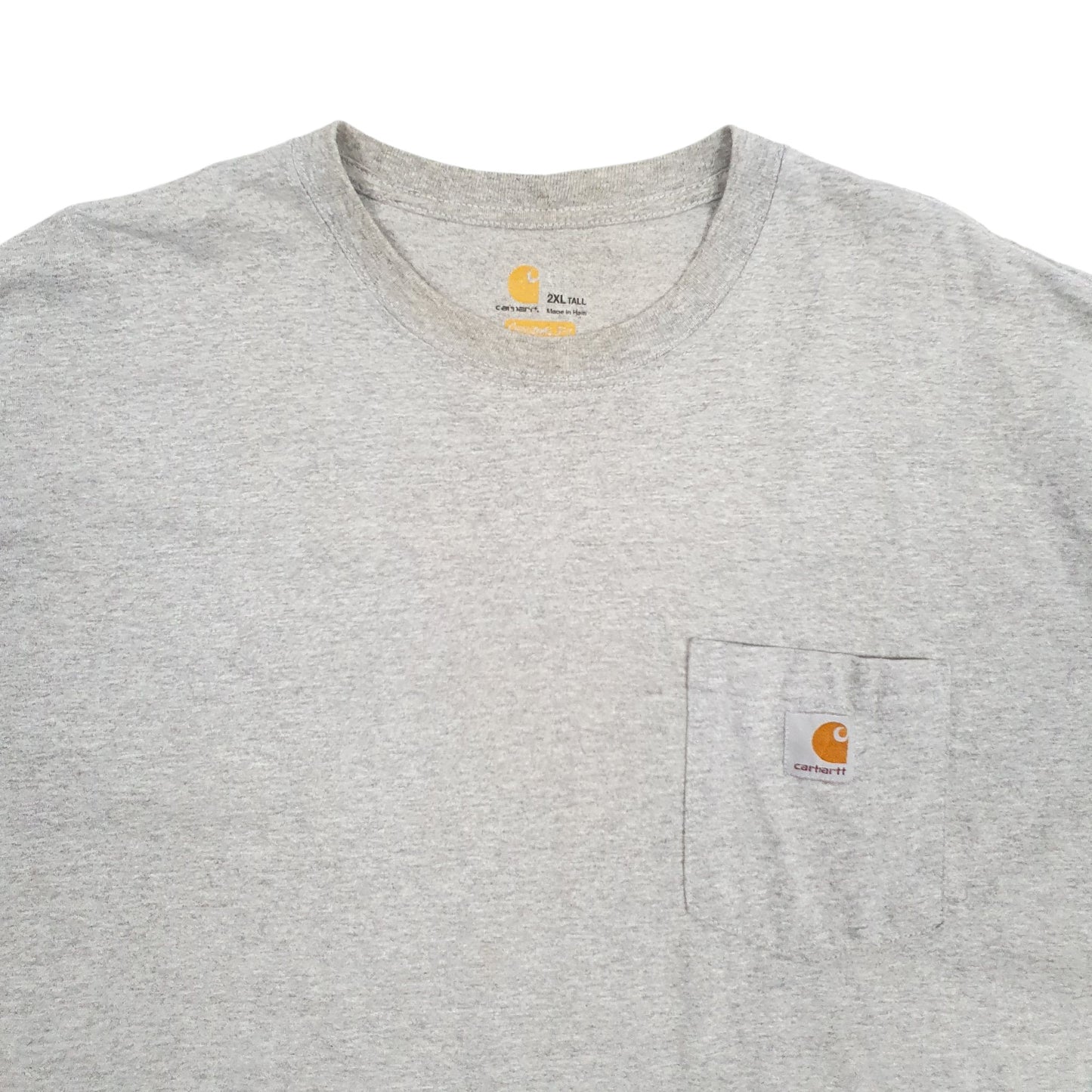 Mens Grey Carhartt Original Fit Short Sleeve T Shirt