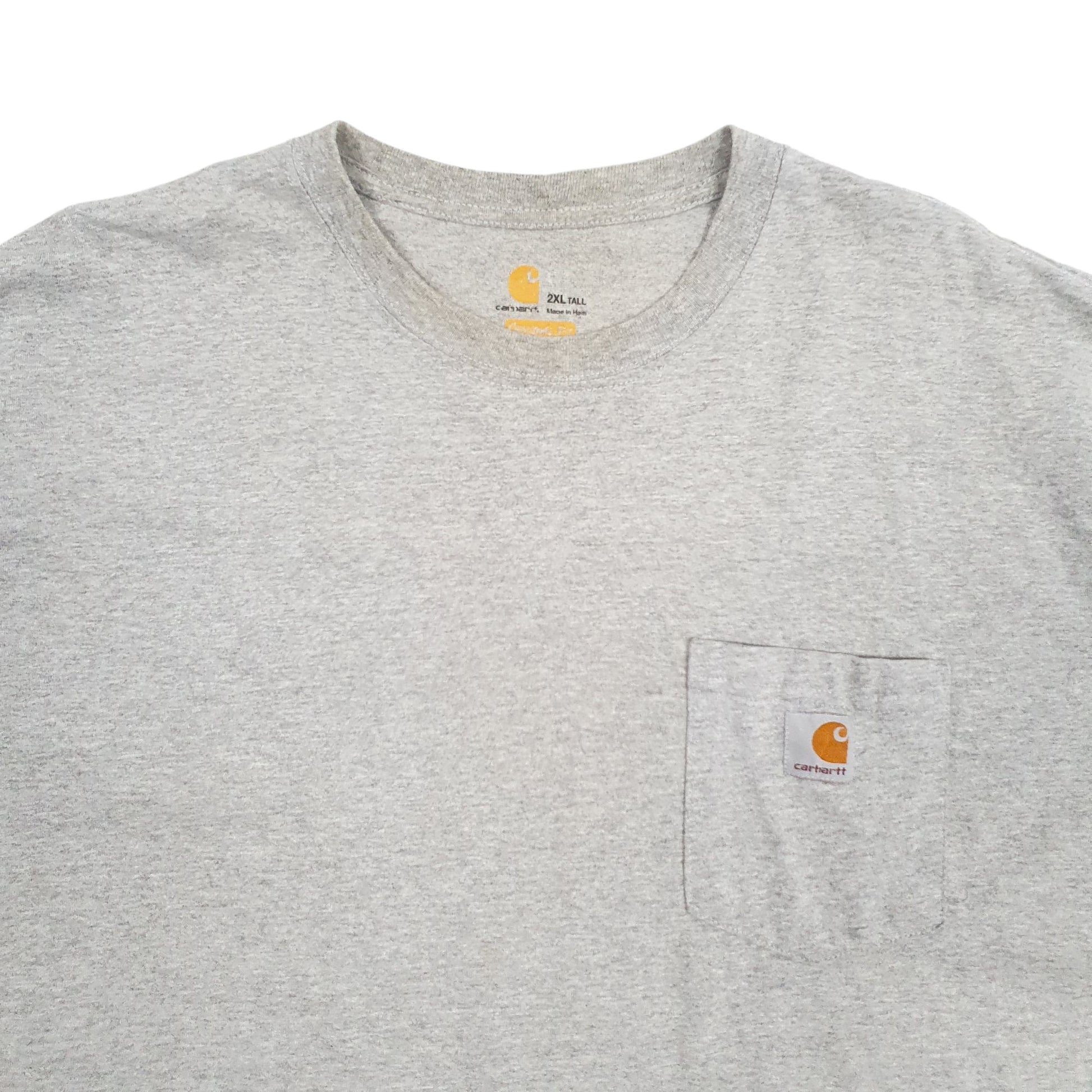 Mens Grey Carhartt Original Fit Short Sleeve T Shirt