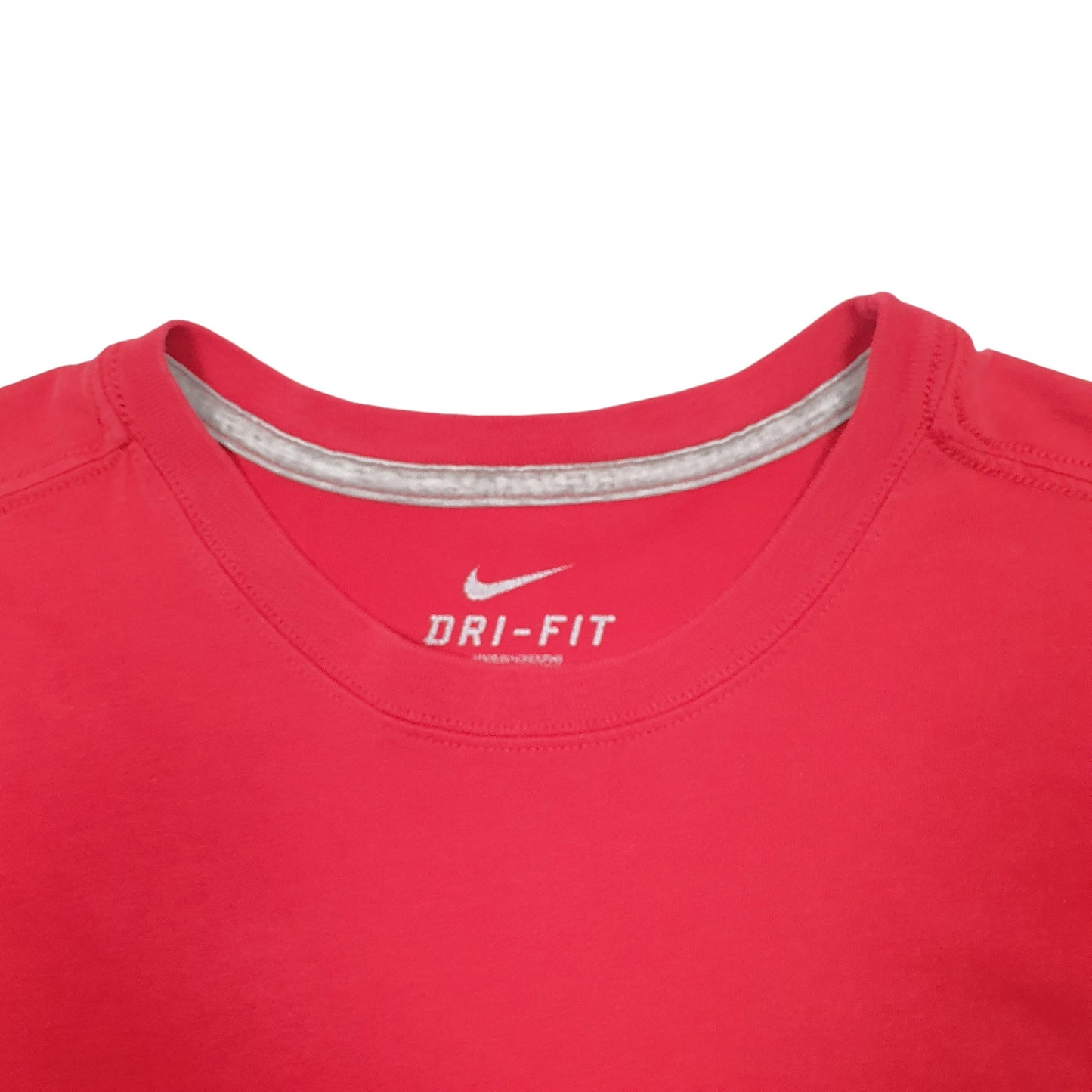 Mens Red Nike Dri-Fit Running Short Sleeve T Shirt