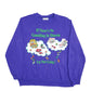 Womens Purple Blair Gambling Comedy Spellout Crewneck Jumper