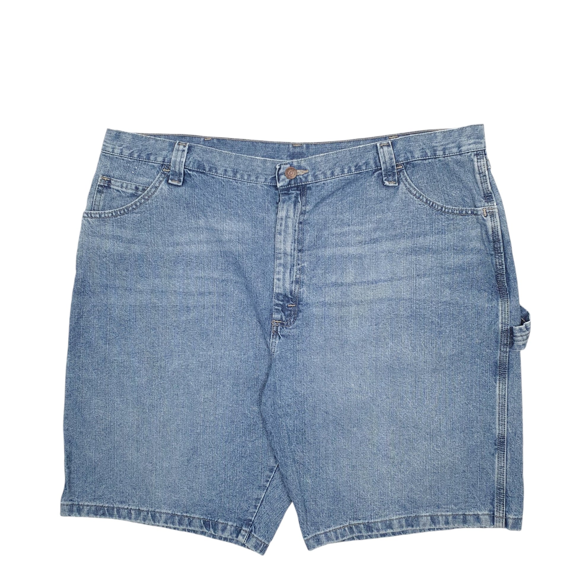 Mens Blue Wrangler Denim Jeans Jorts Carpenter Shorts