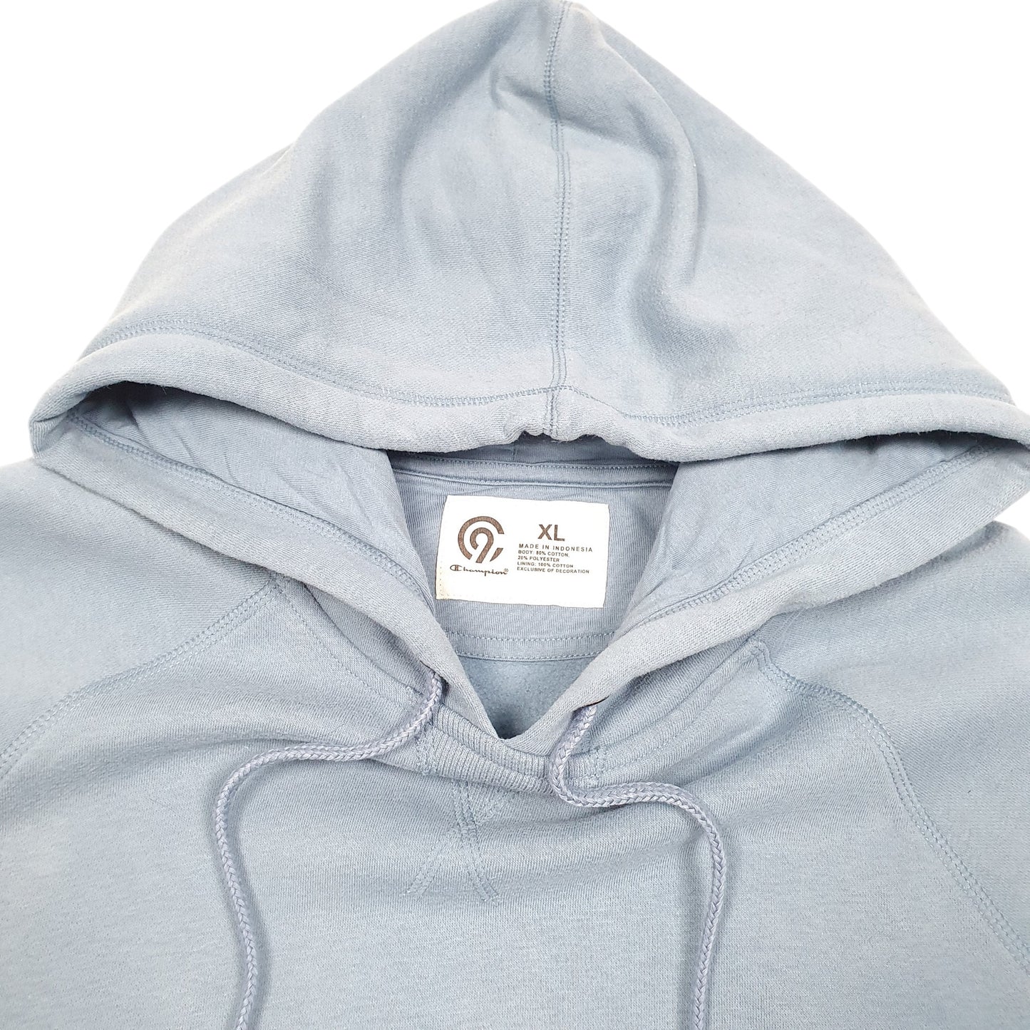 Mens Blue Champion  Hoodie Jumper