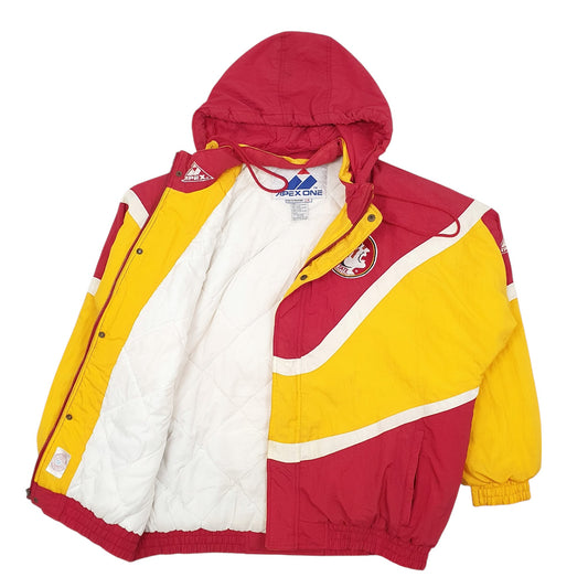 Mens Red Apex Vintage 90s Florida University Seminoles  Coat