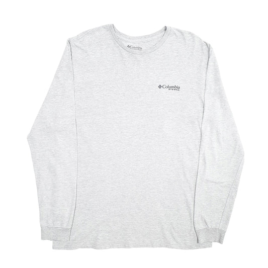 Mens Grey Columbia Sportswear PHG Hunting Long Sleeve T Shirt