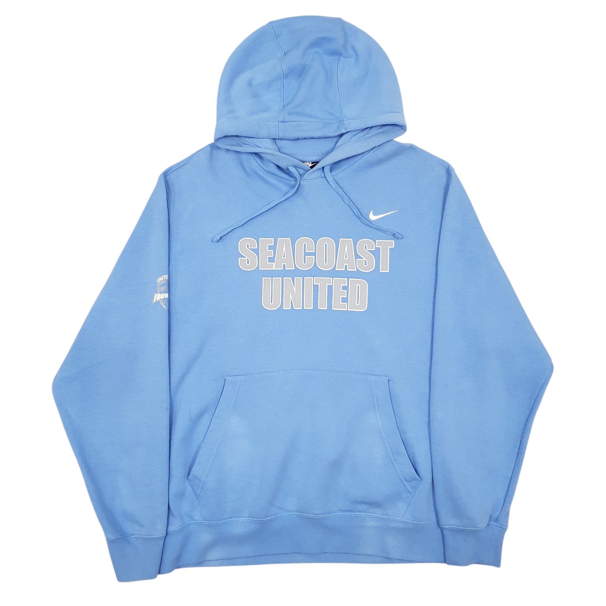 Mens Blue Nike Seacoast United Hoodie Jumper