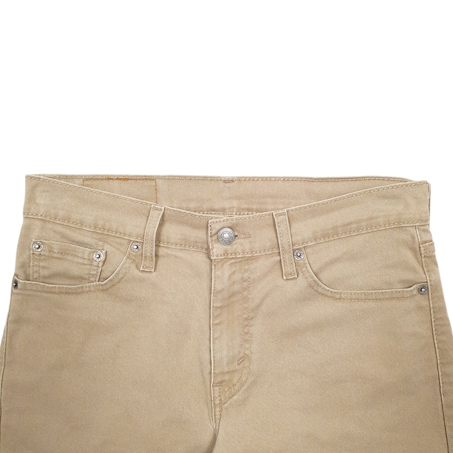 Mens Beige Levis Denim Jeans Jorts 511 Cut Off Denim Shorts