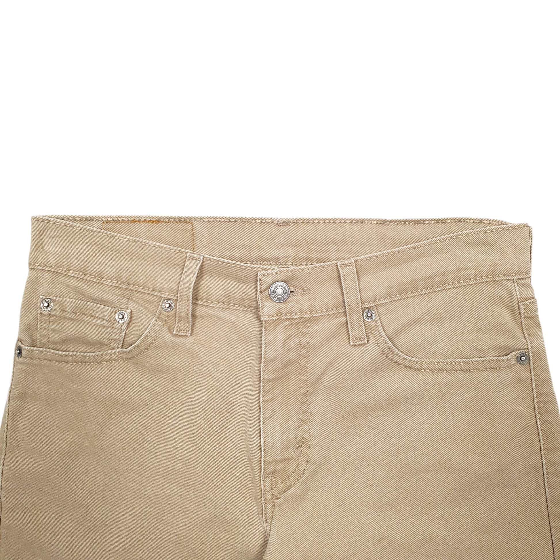 Mens Beige Levis Denim Jeans Jorts 511 Cut Off Denim Shorts