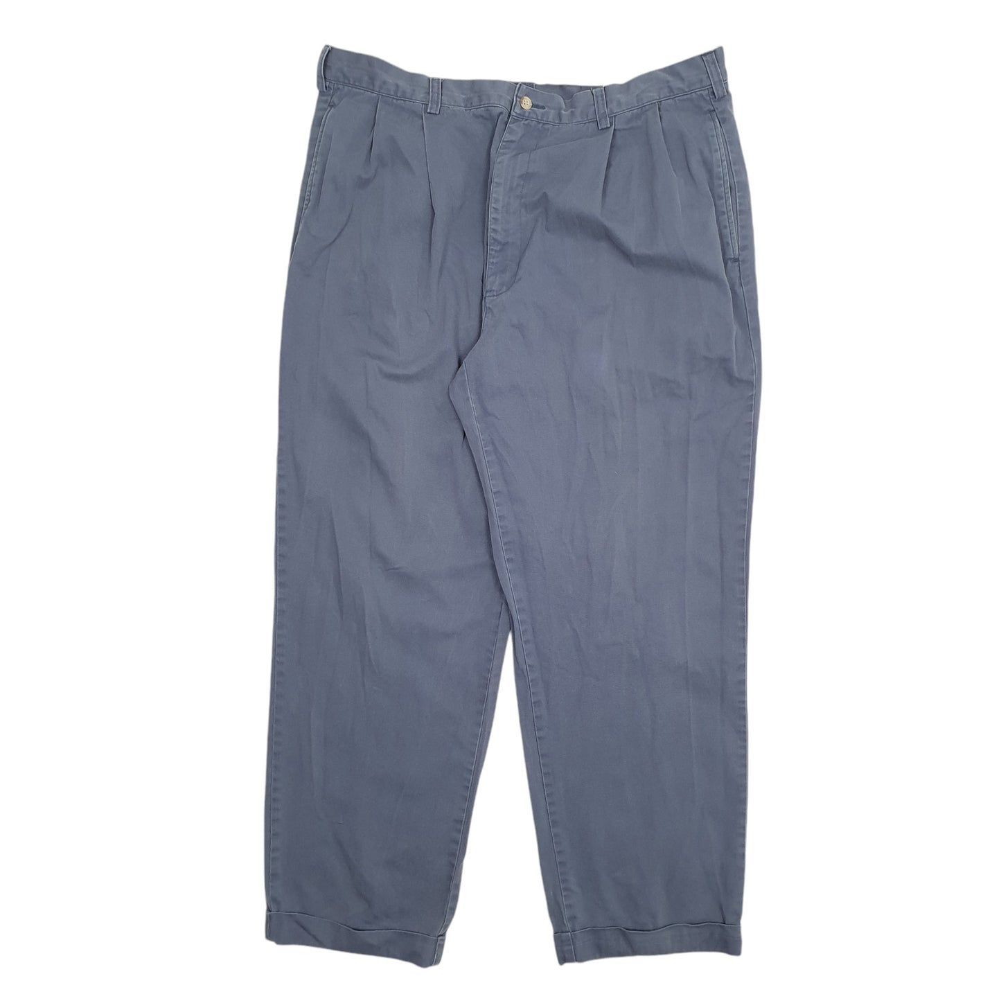 Mens Blue Polo Ralph Lauren Hammond Pant Double Pleated Chino Trousers