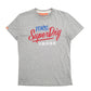 Mens Grey Superdry Spellout Short Sleeve T Shirt