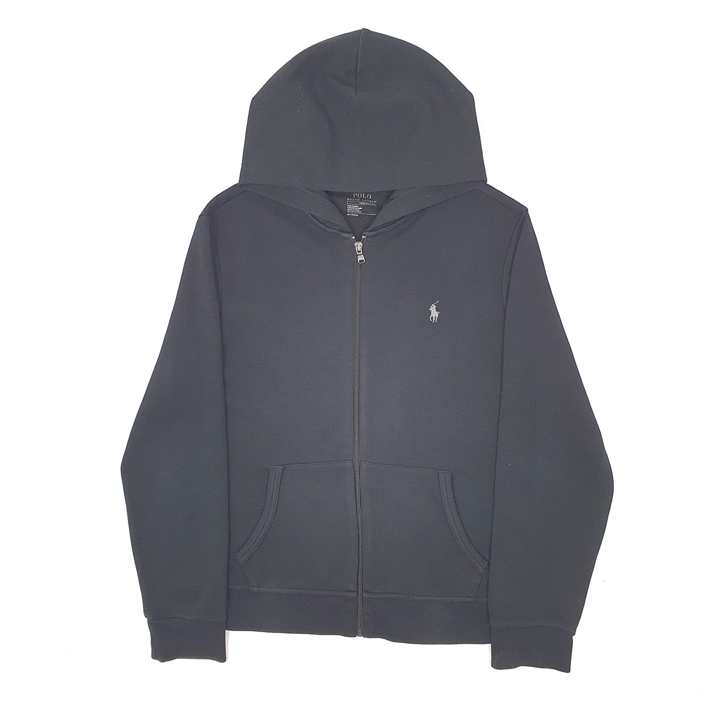 Mens Black Polo Ralph Lauren Hoodie Full Zip Jumper