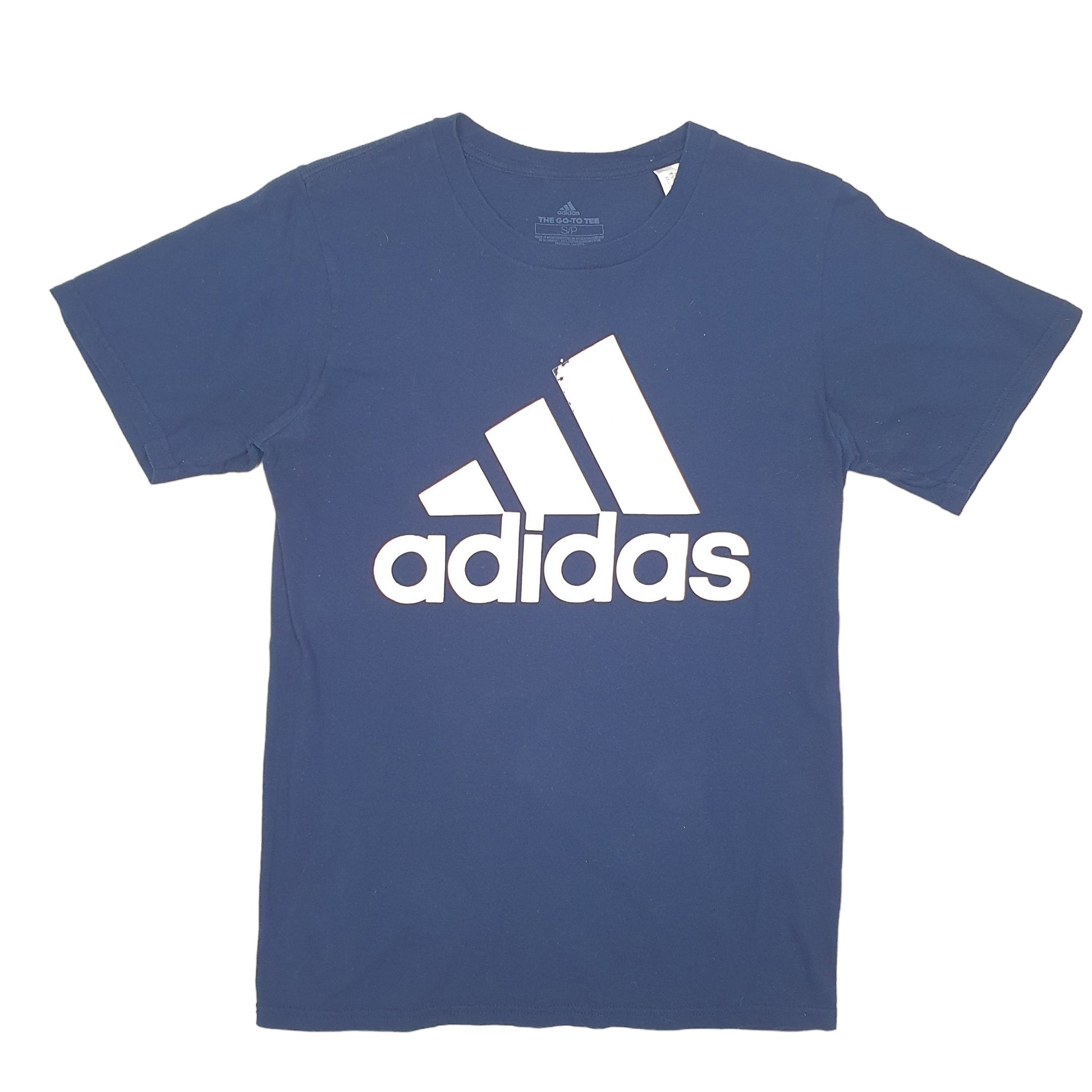 Mens Navy Adidas  Short Sleeve T Shirt