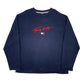 Mens Navy Tommy Hilfiger Spellout Crewneck Jumper