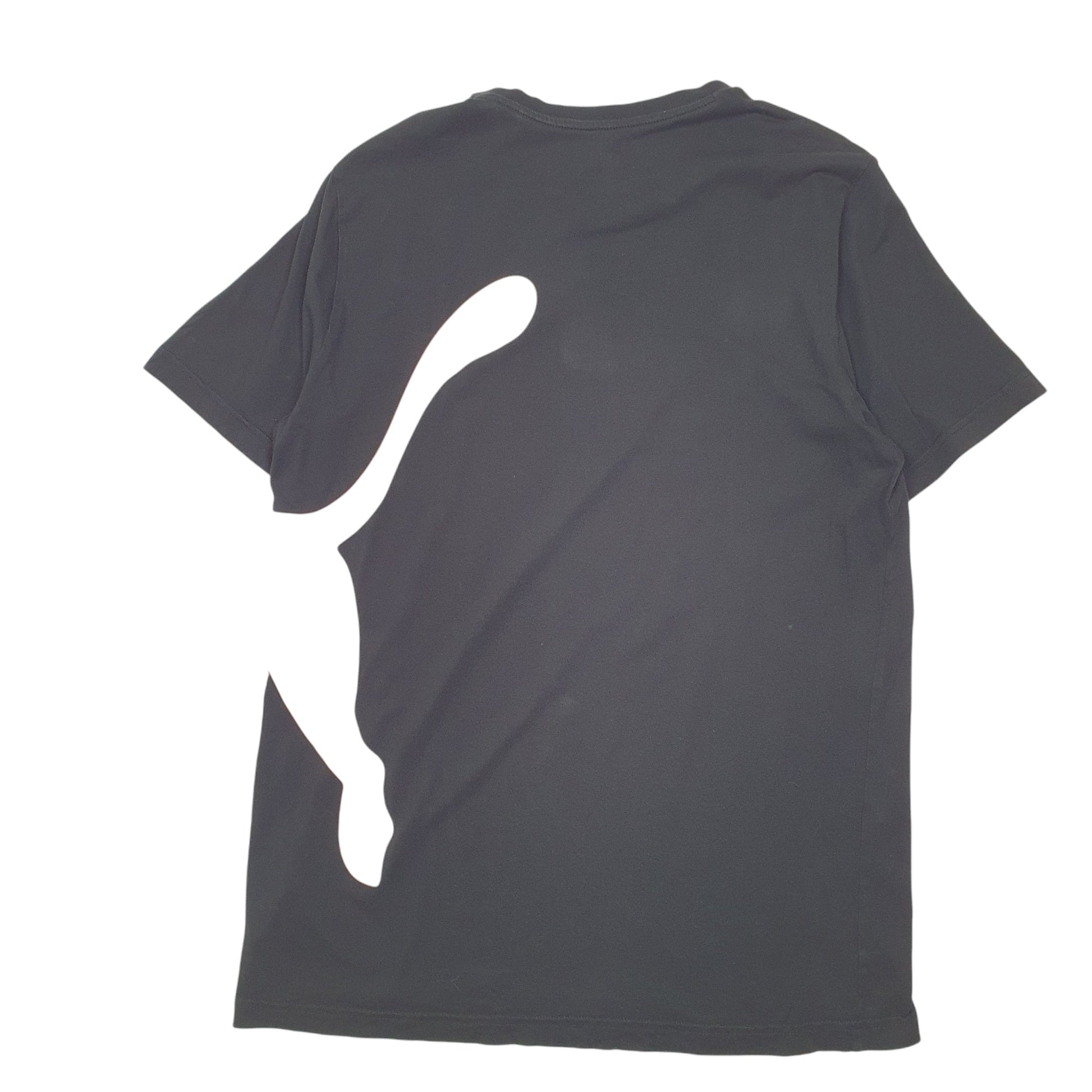 Mens Black Puma  Short Sleeve T Shirt