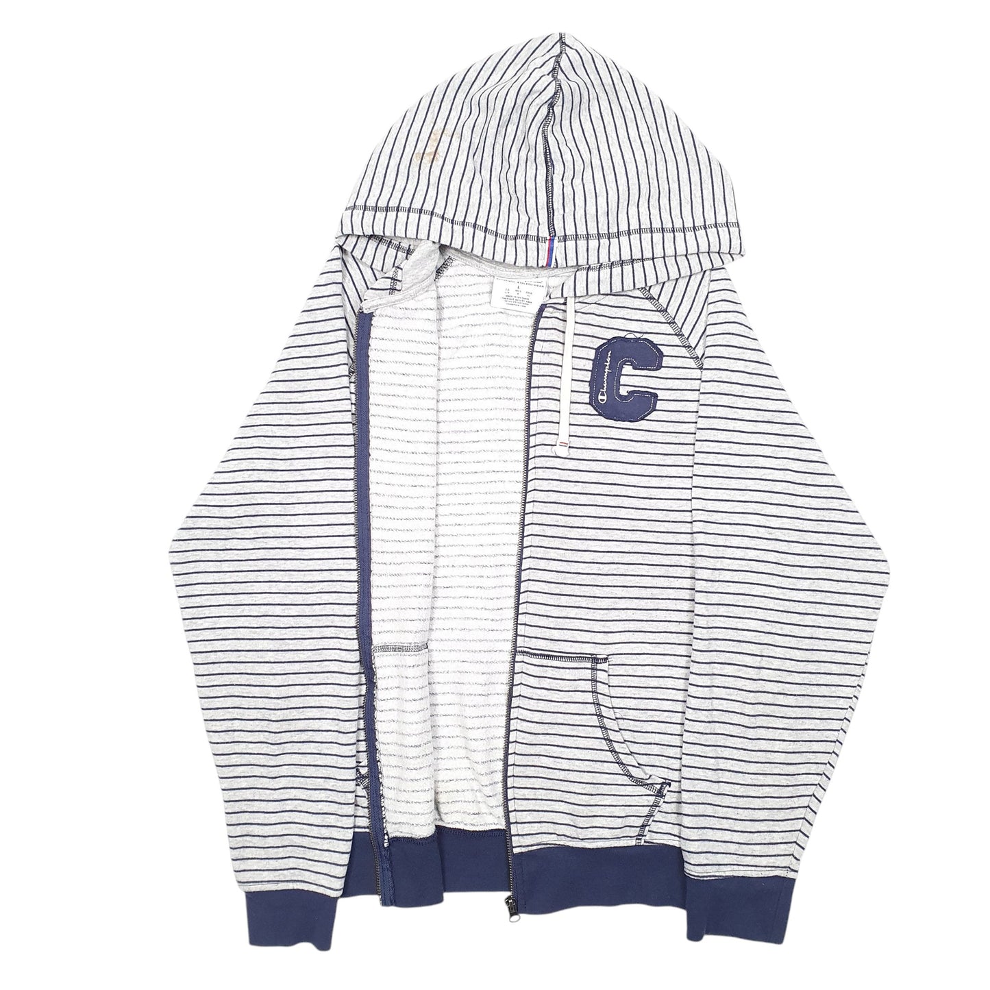 Womens Grey Champion Hoodie Full Zip Jumper