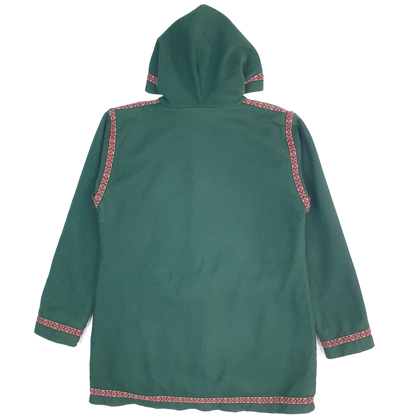 Womens Green Wintergreen Made in USA Hooded Parka  Coat