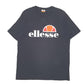 Mens Black Ellesse Spellout Short Sleeve T Shirt