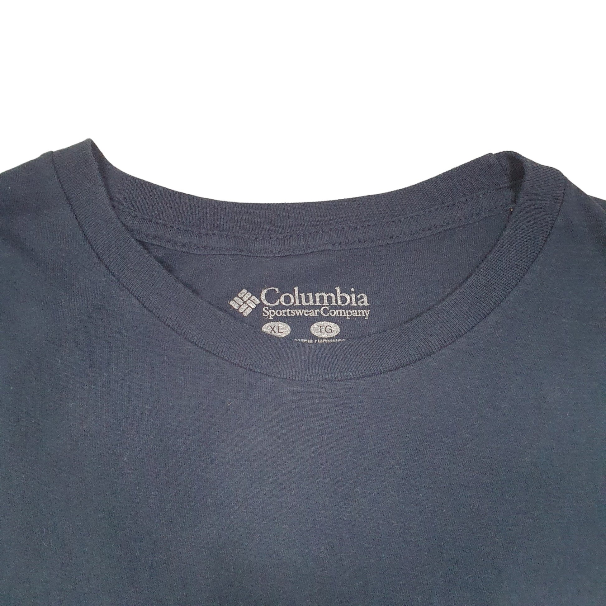 Mens Navy Columbia Sportswear PFG Fishing Short Sleeve T Shirt