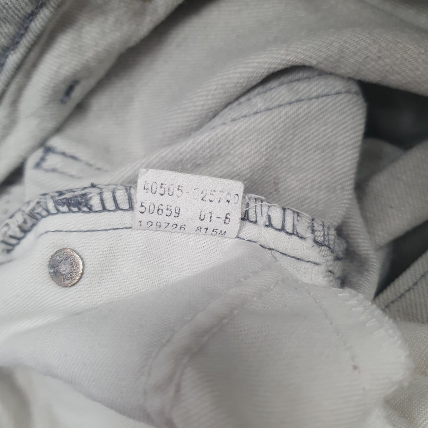 Mens Grey Levis Vintage 1980s Made in USA 505 JeansW33 L32