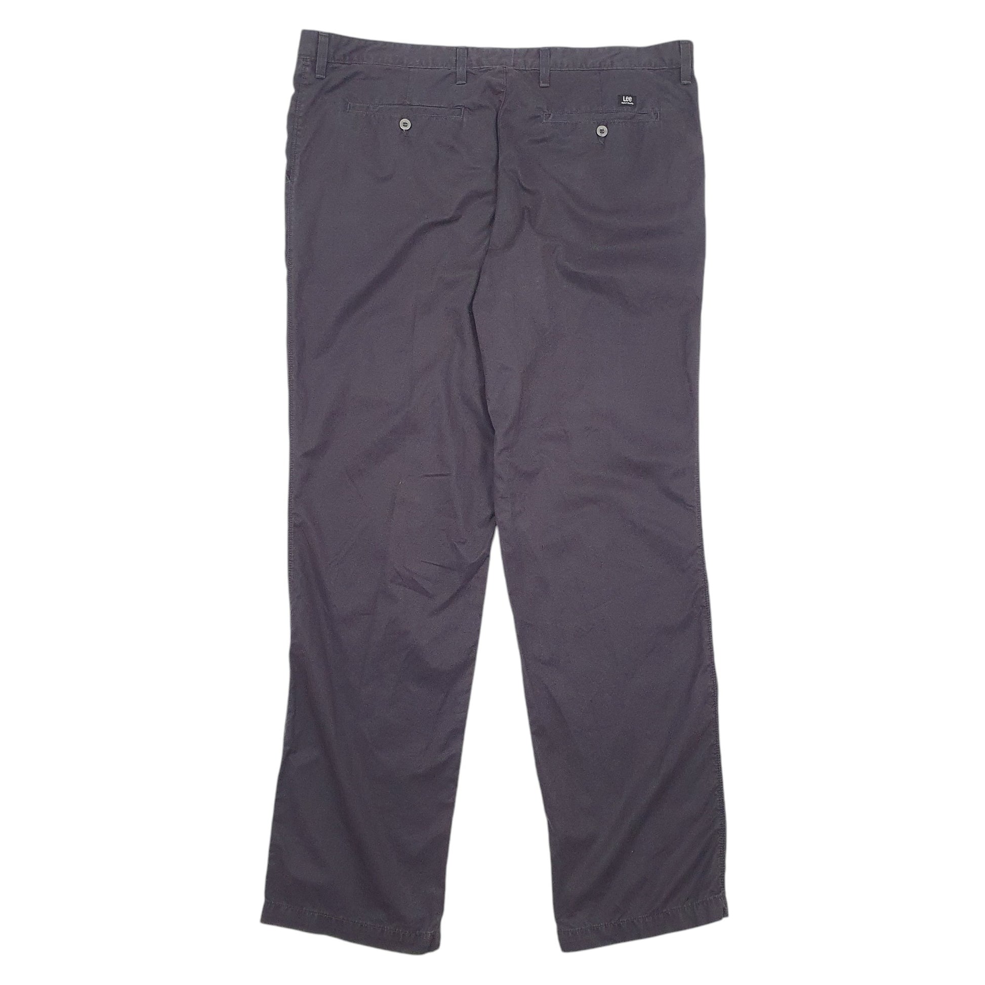 Mens Black Lee  Chino Trousers