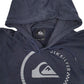 Mens Navy Quicksilver Spellout Hoodie Jumper