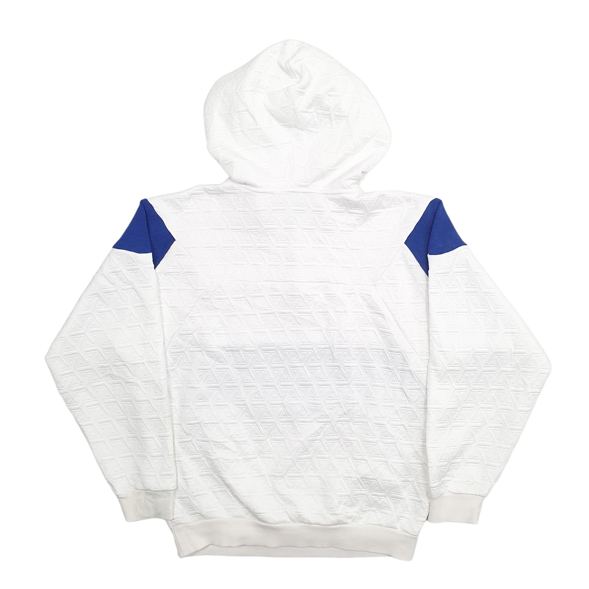 Mens White Adidas Spellout Hoodie Jumper