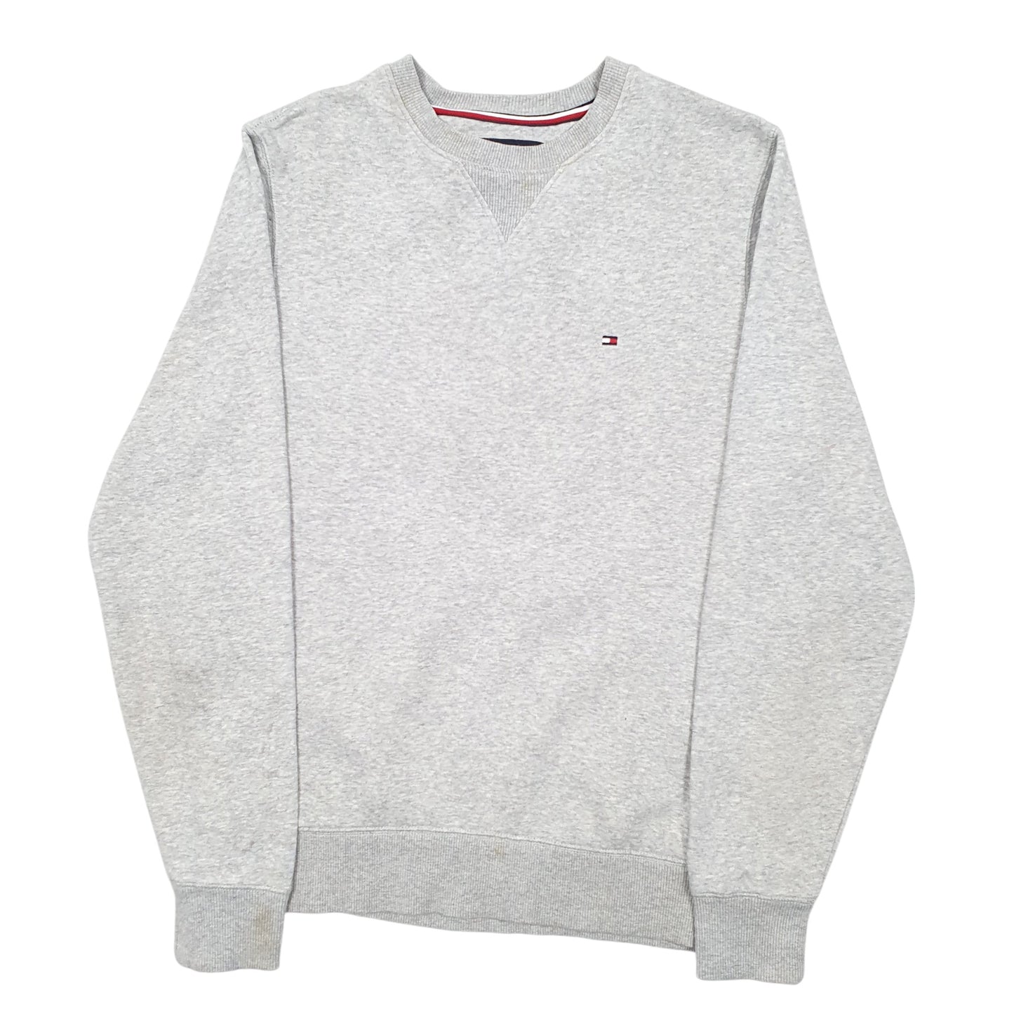 Mens Grey Tommy Hilfiger  Crewneck Jumper