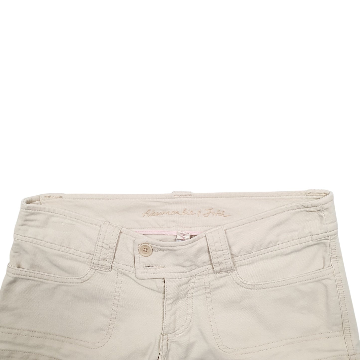Womens Beige Abercrombie & Fitch  Denim Shorts