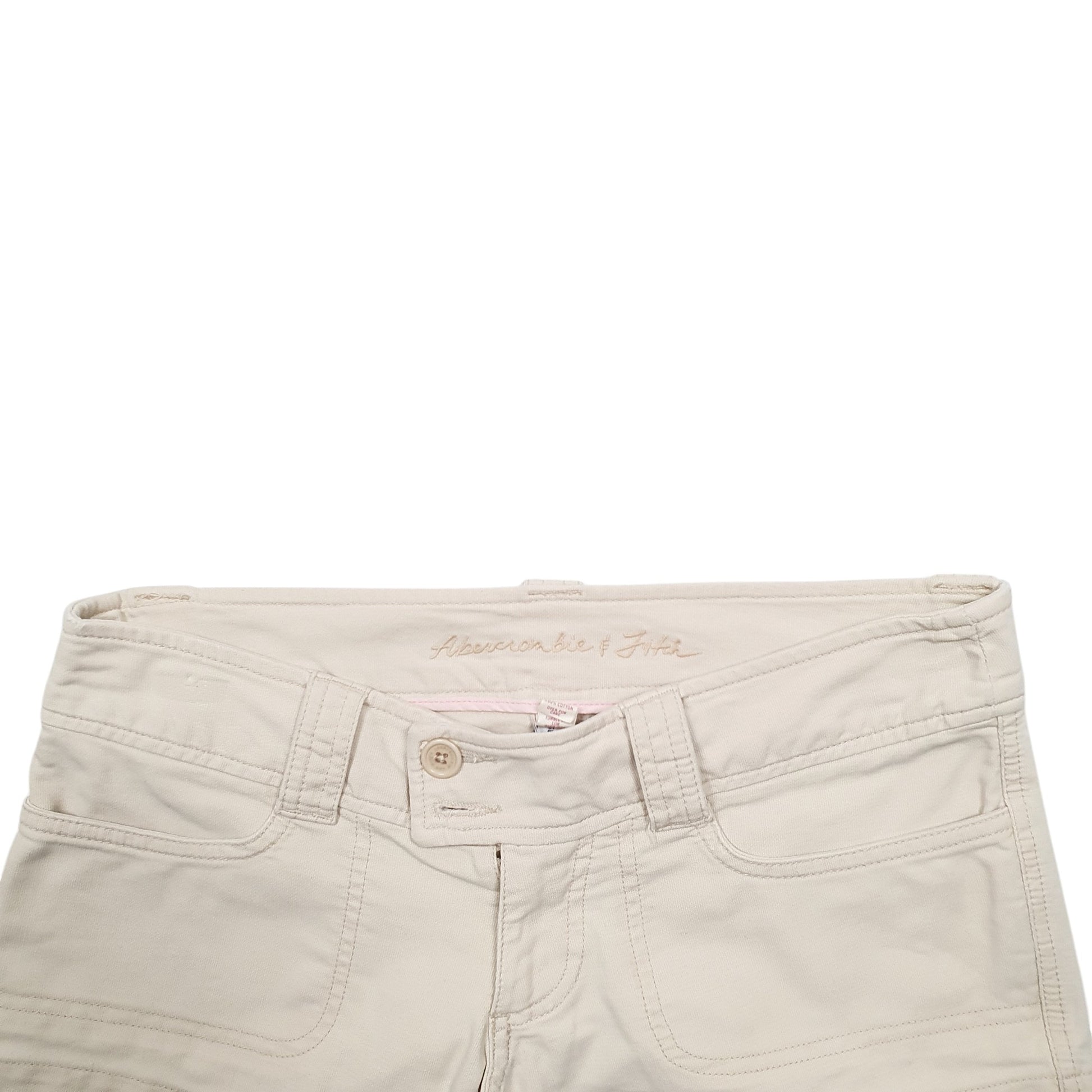 Womens Beige Abercrombie & Fitch  Denim Shorts