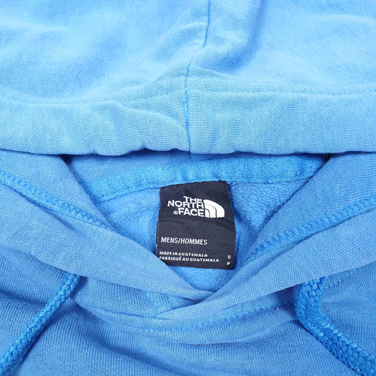 Mens Blue The North Face Spellout Logo Hoodie Jumper