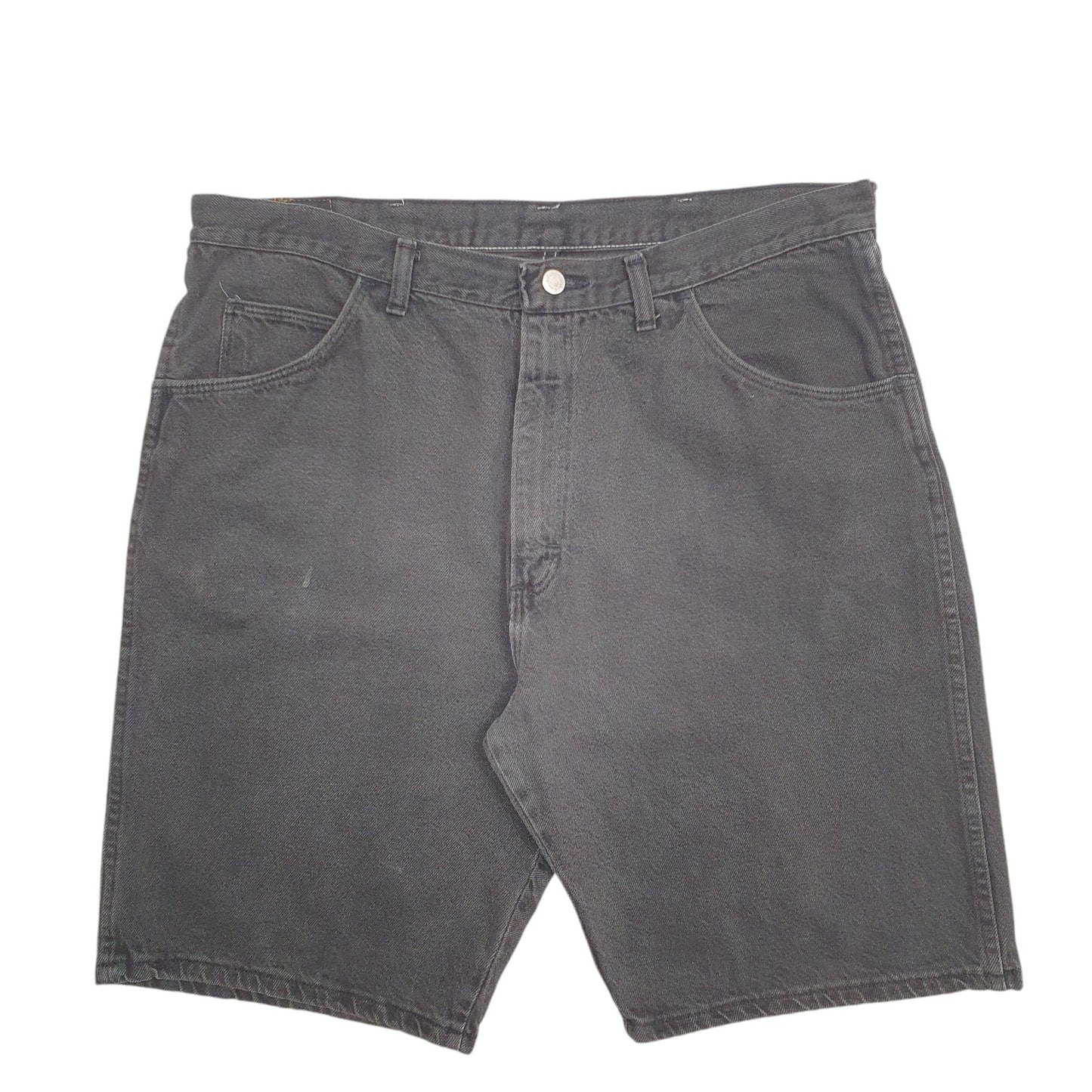 Mens Black Wrangler Denim Jeans Jorts Denim Shorts