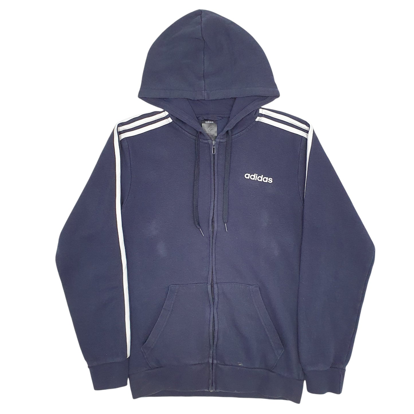 Mens Navy Adidas  Full Zip Jumper