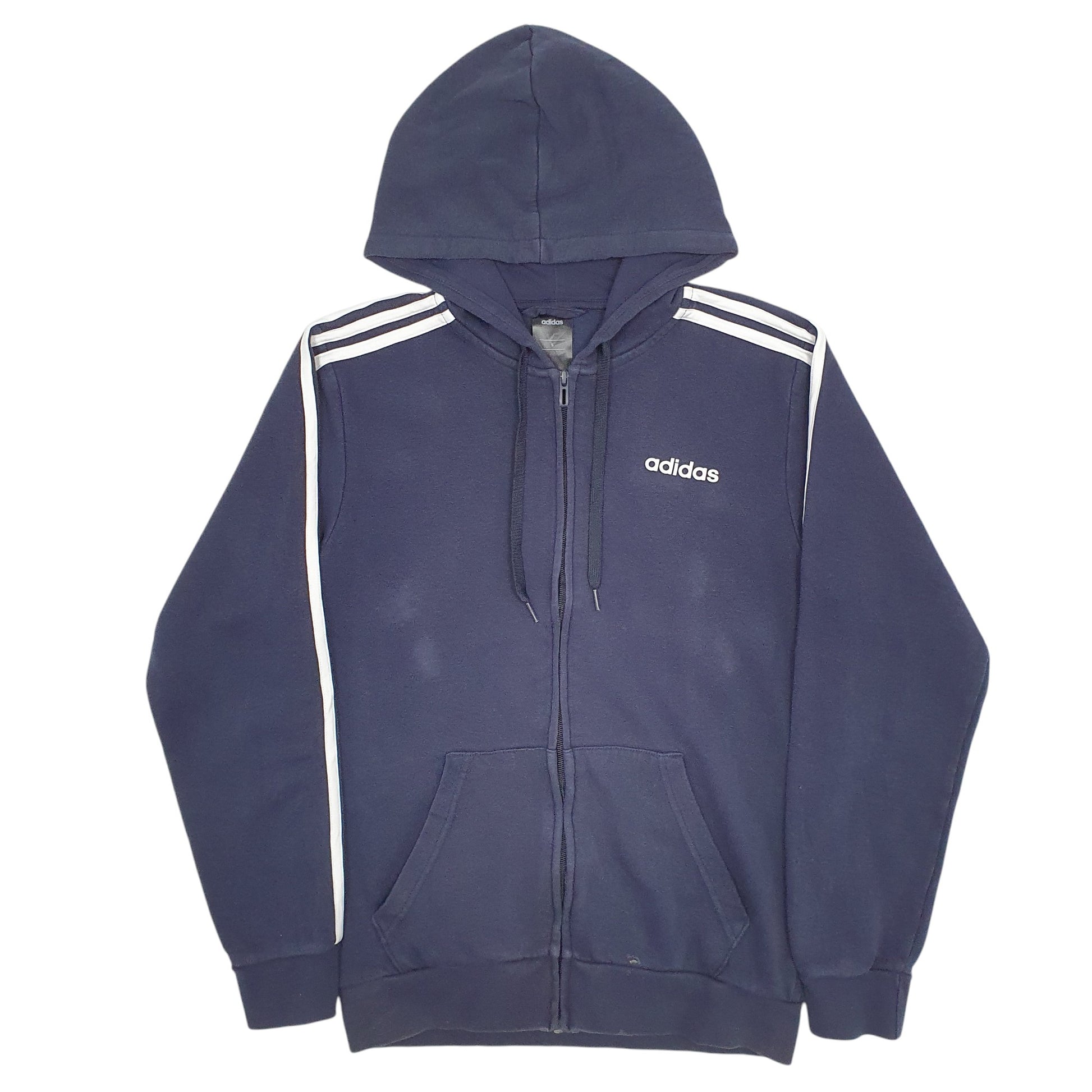 Mens Navy Adidas  Full Zip Jumper