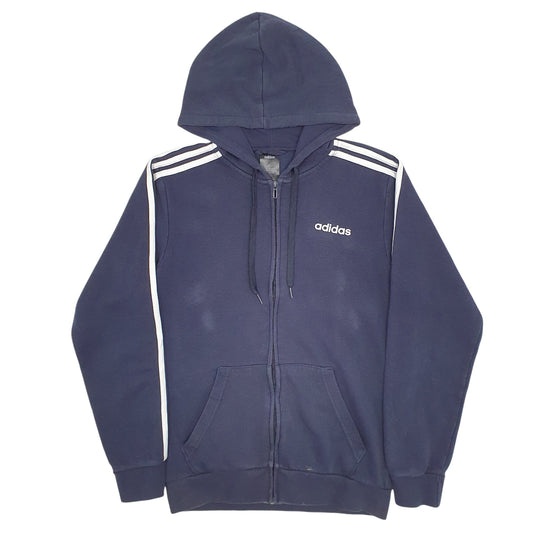 Mens Navy Adidas  Full Zip Jumper