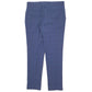 Mens Navy Moss Bros Check Formal Trousers