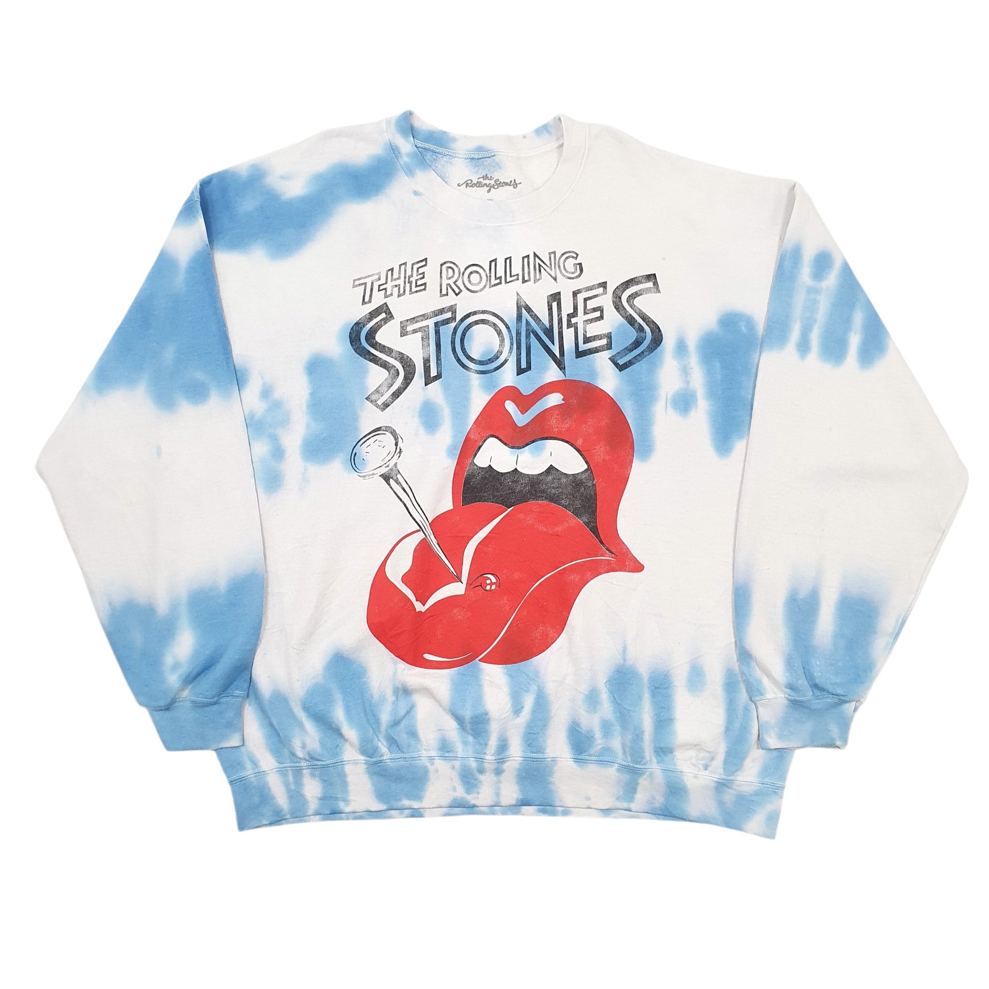 Mens White The Rolling Stones  Crewneck Jumper