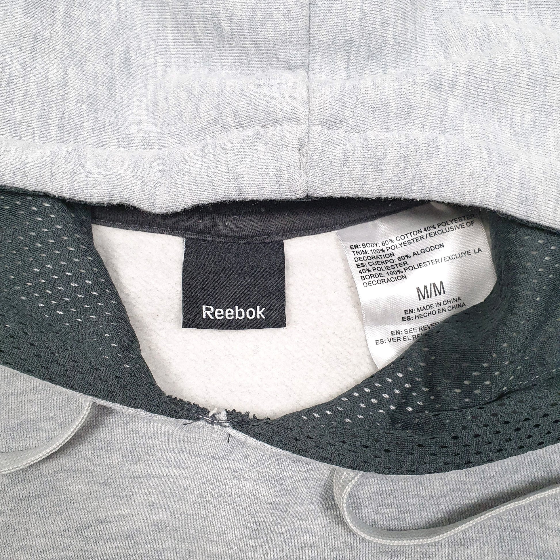 Mens Grey Reebok  Hoodie Jumper