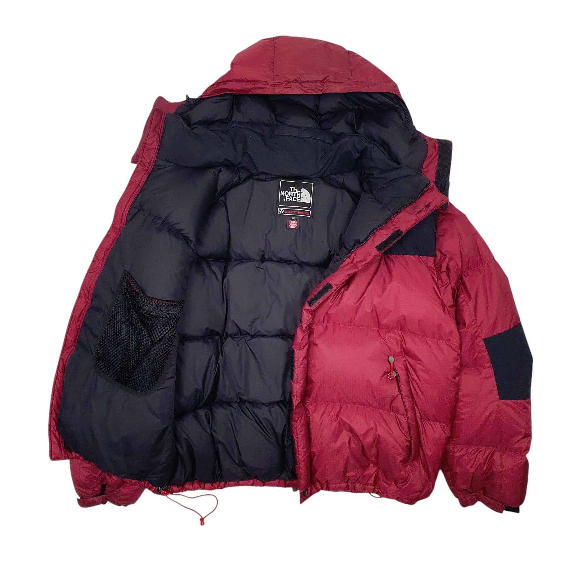 Mens Burgundy The North Face Baltoro Summit Series Windstopper Hoodie Coat