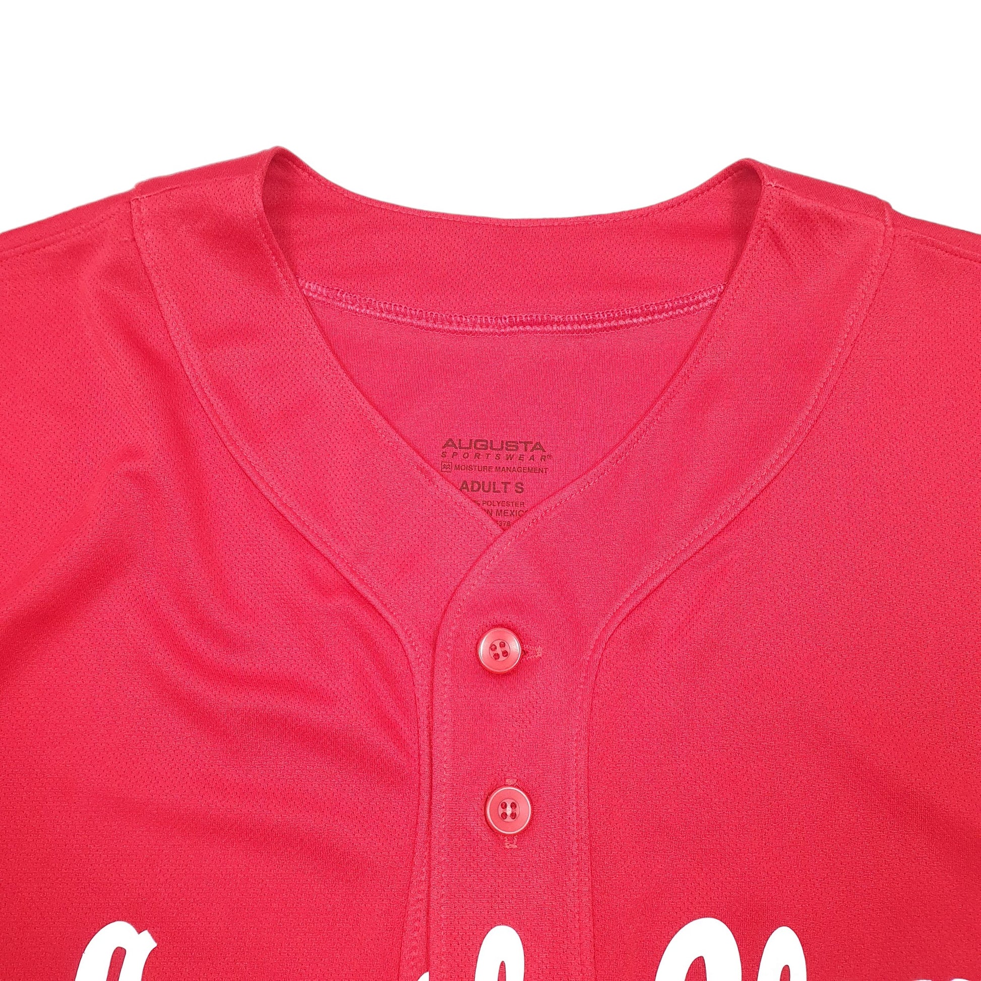 Mens Red Augusta Sportswear Baseball Jersey Lincoln Glen Little League USA Short Sleeve T Shirt