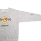 Mens Grey Hard Rock Cafe Hard Rock Cafe London Spellout Crewneck Jumper